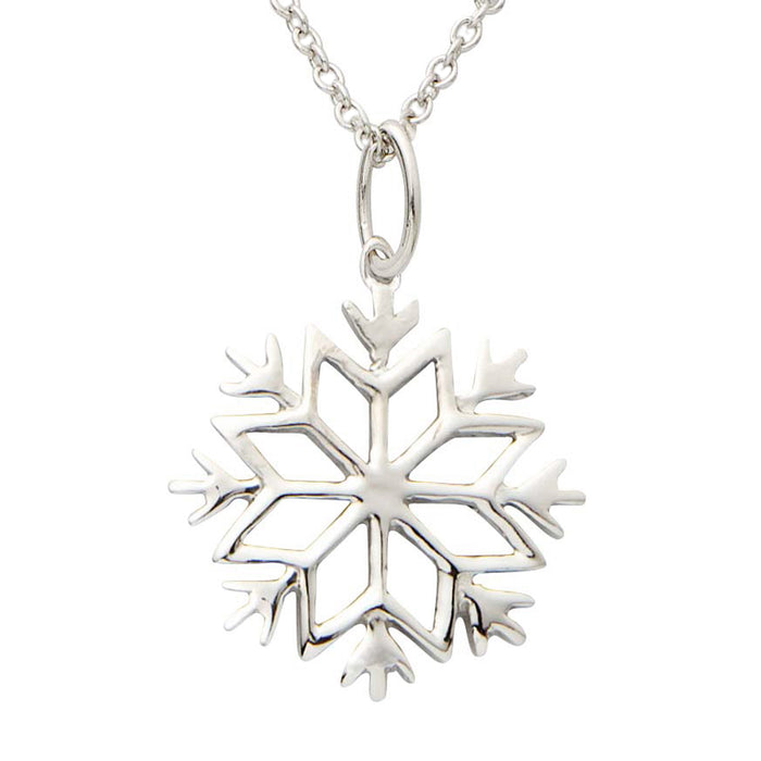 Sterling Silver Snowflake Necklace - Final Sale