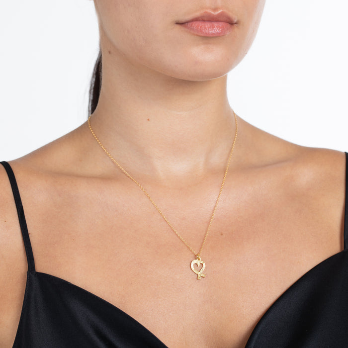 Sterling Silver Whimsical Heart Necklace
