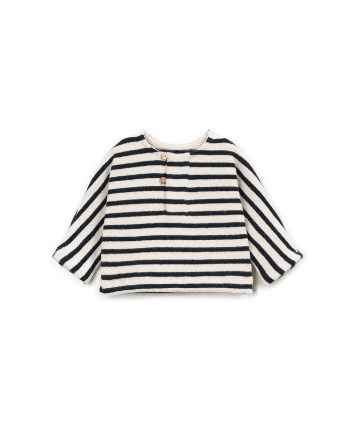 Striped jersey top