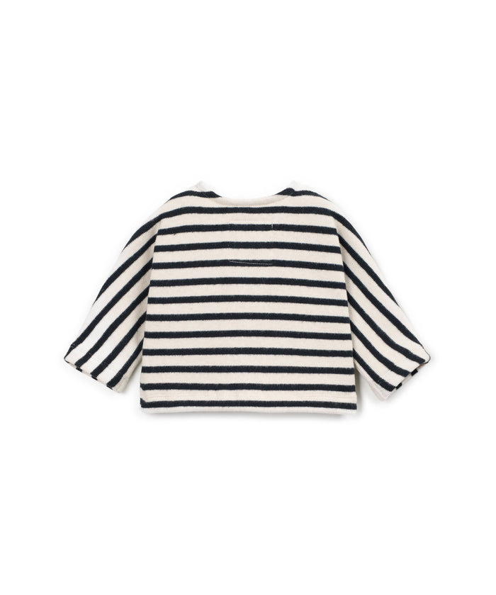 Striped jersey top