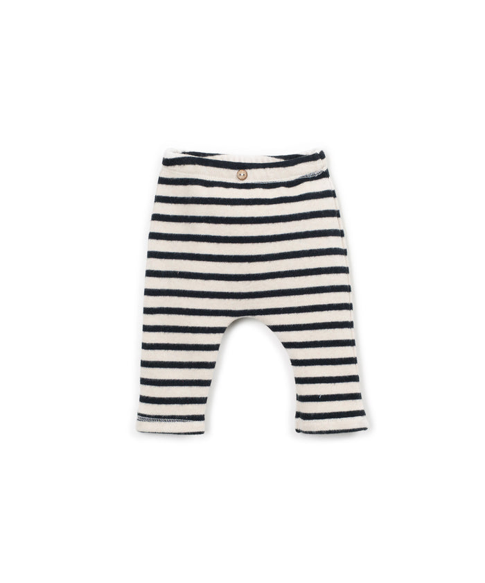 Striped jersey leggings