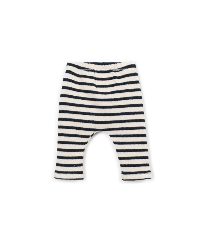 Striped jersey leggings