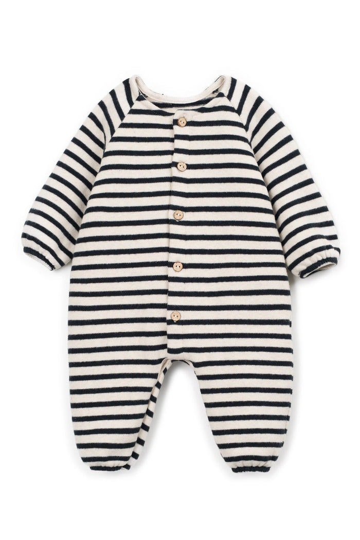 striped jersey jumpsuit