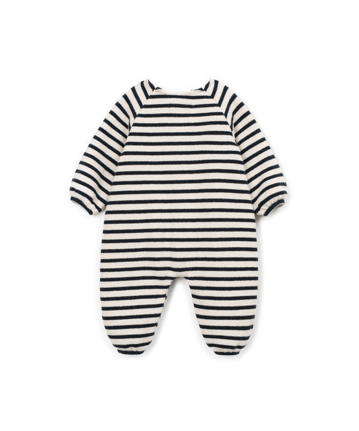 striped jersey jumpsuit