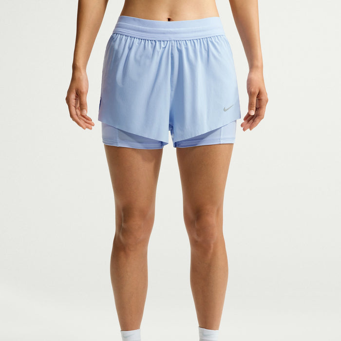 NIKE SWIFT WOMEN'S DRI-FIT MID-RISE 2-IN-1 RUNNING SHORTS