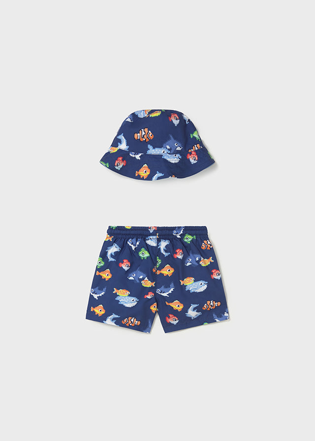 Swim Trunks & Hat Set