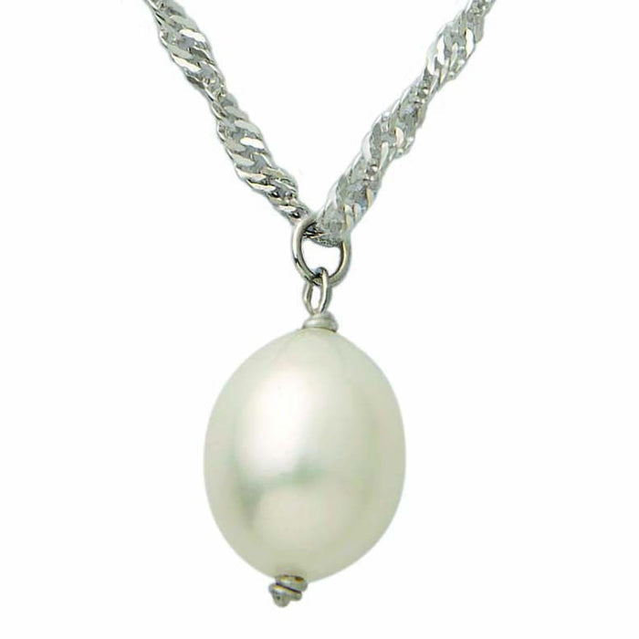 Tear Drop Pearl Necklace