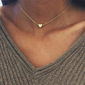The Acacia Heart Pendant – Dainty Office-Chic Cross Chain Necklace