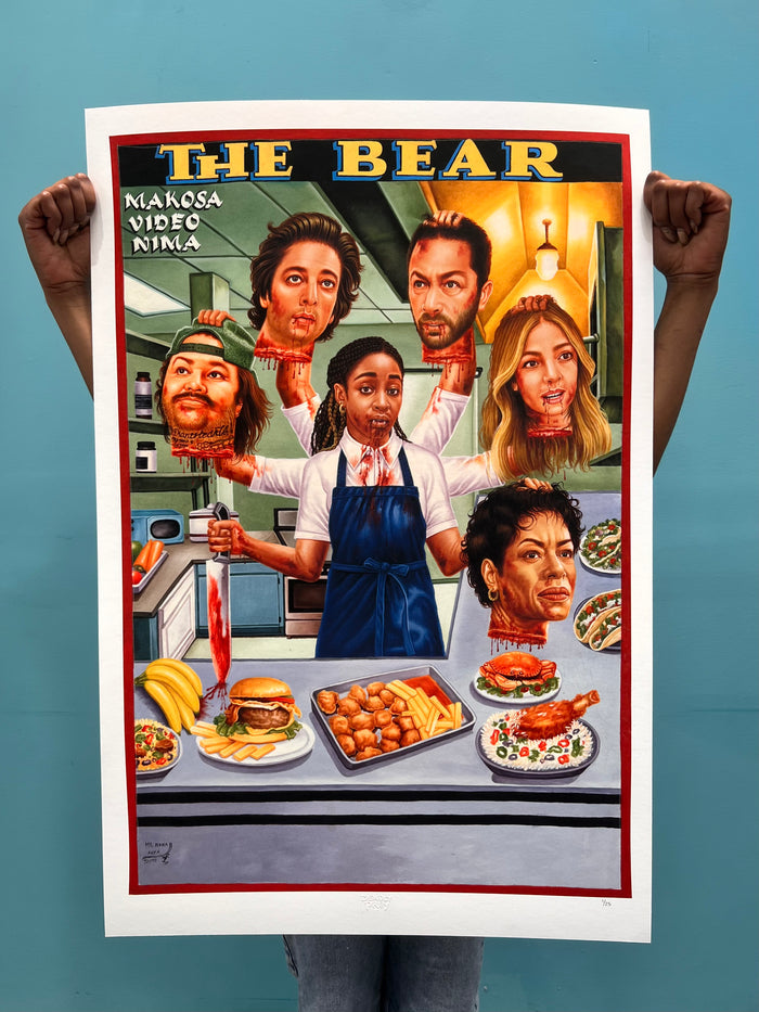 The Bear - Archival Giclée Print from Static Medium by Mr. Nana Agyq (Artist’s Proof)