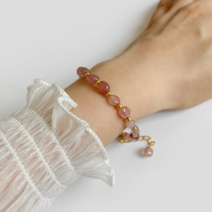 The Earth Spirit Natural Gemstone Bracelet | Unisex Stackable Stone Bead Bracelets