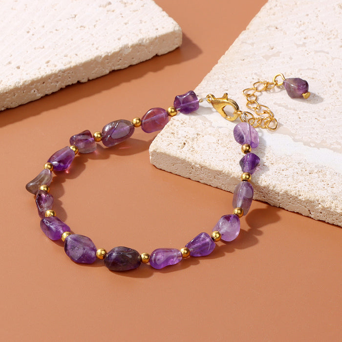 The Earth Spirit Natural Gemstone Bracelet | Unisex Stackable Stone Bead Bracelets