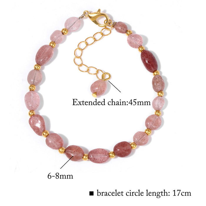 The Earth Spirit Natural Gemstone Bracelet | Unisex Stackable Stone Bead Bracelets