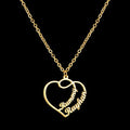 The Eternal Bond – Custom Two-Name Intertwined Heart Necklace