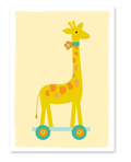 Toy Giraffe Baby Card
