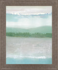 Tranquil Horizon - 28" x 34" Framed Wall Art - Green