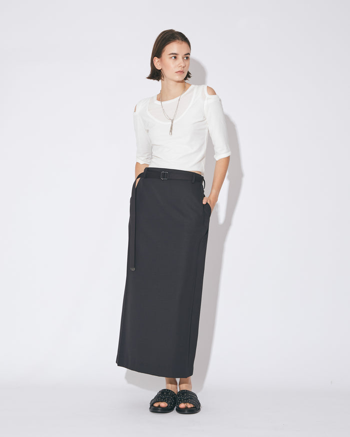 TW doeskin straight sailor skirt