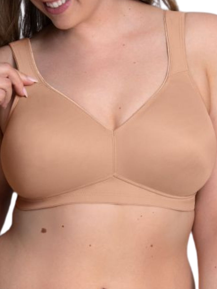 Twin Moulded Soft Bra - Deep Sand