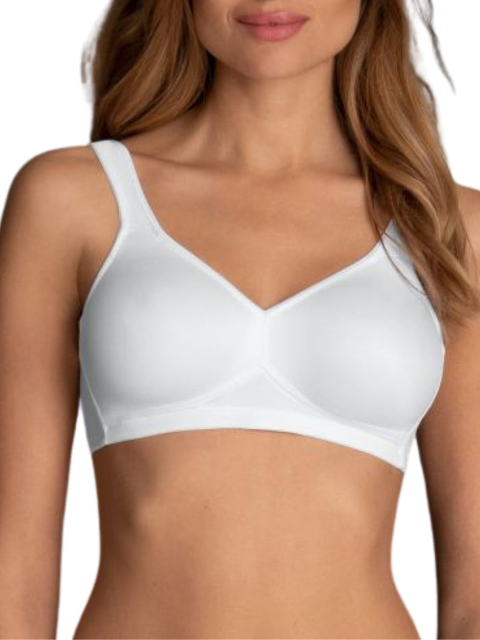 Twin Moulded Soft Bra - White