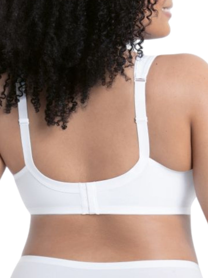 Twin Moulded Soft Bra - White