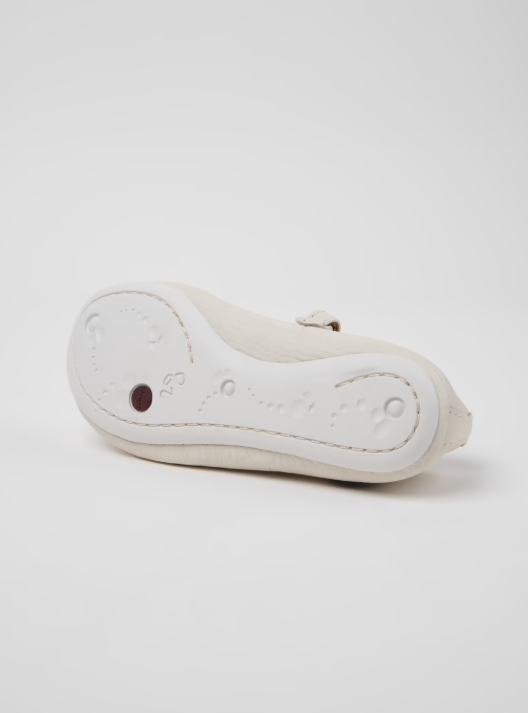 Sole of white ballet fla