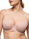 Twist Side Padded Heartshape Bra - Powder Rose