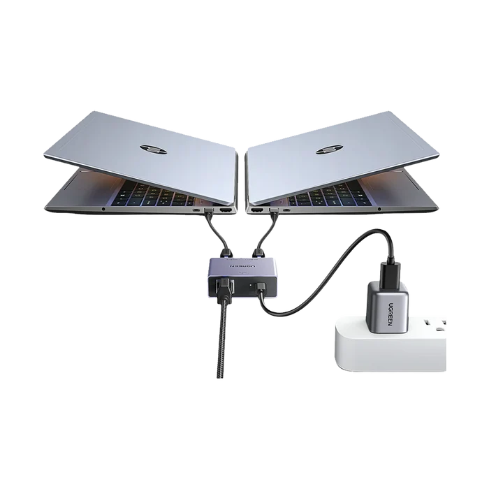 UGREEN 1-to-2 Gigabit Ethernet Splitter, 1000Mbps LAN Network Adapter
