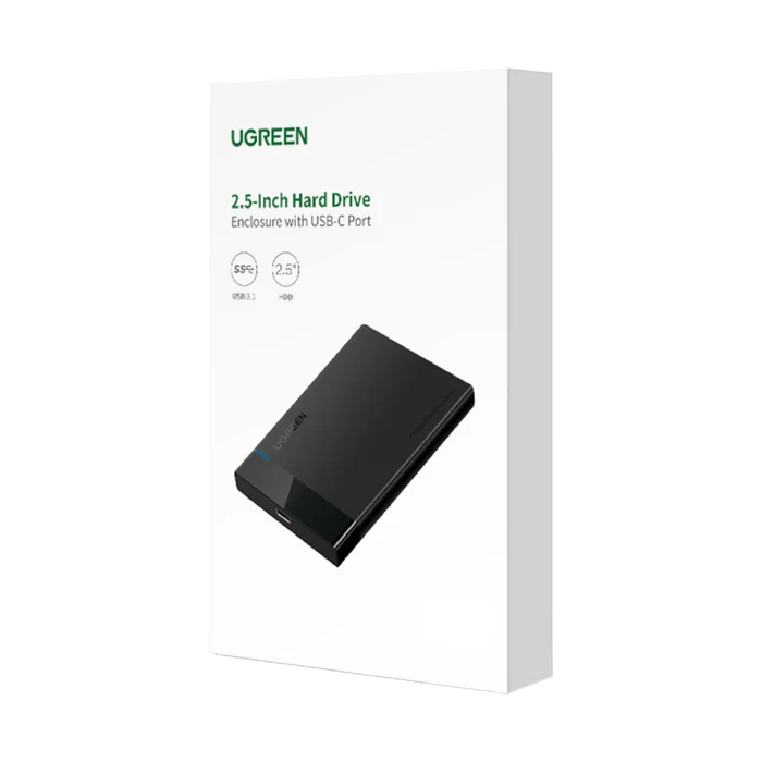 UGREEN 2.5” SATA Hard Drive USB 3.0 Enclosure, UASP, 6Gbps