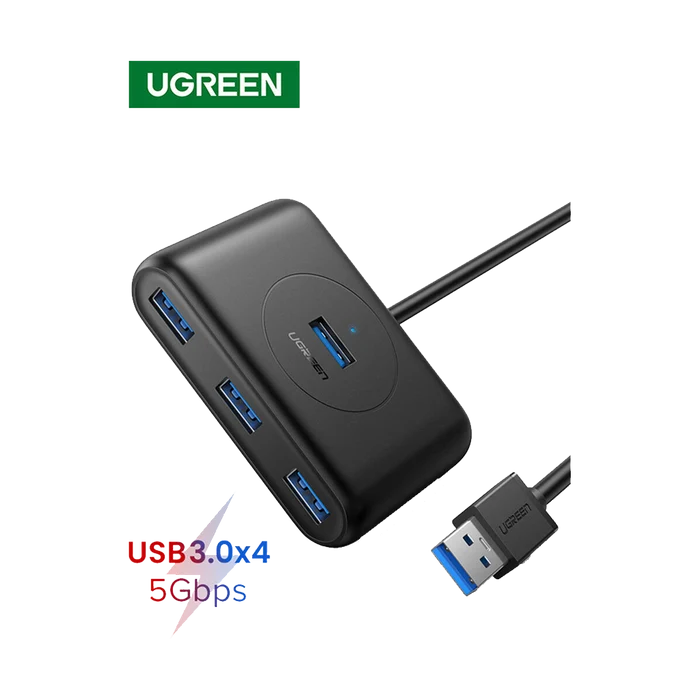 UGREEN 4-Port USB 3.2 Gen 1 Hub (Black)