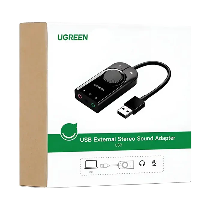 UGREEN CM129-40964 USB-A to 3.5mm External Stereo Sound Adapter