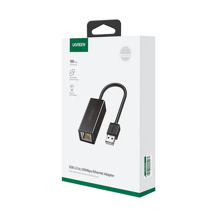 UGREEN CR110 Ethernet Adapter | USB 2.0 to RJ45