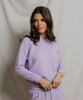 Ultraviolet Ziggy Reversed Fleece Sweatshirt - ZIGUV