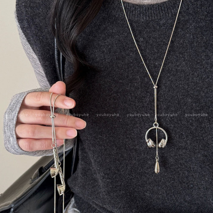 Unisex Korean Style Pendant Necklace
