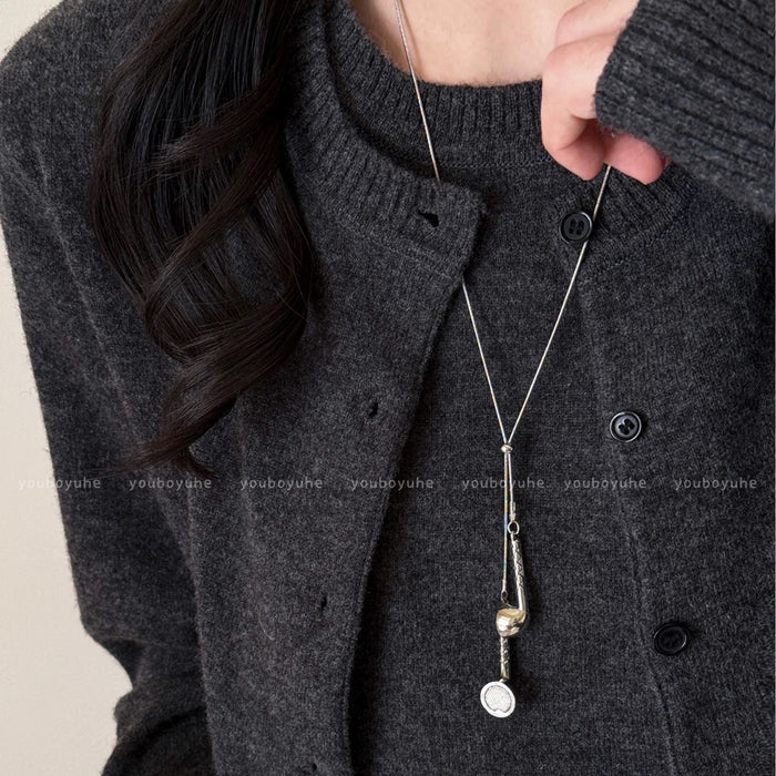 Unisex Korean Style Pendant Necklace