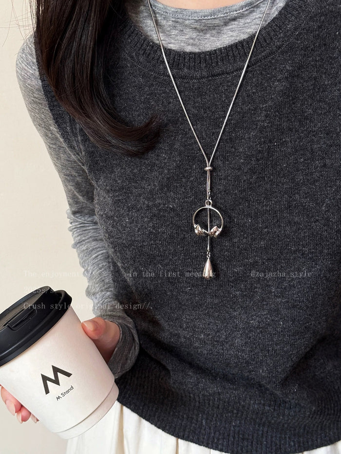 Unisex Korean Style Pendant Necklace