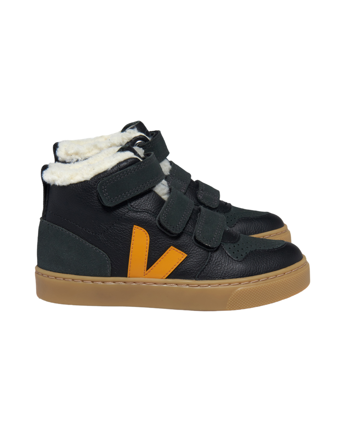 Veja V-10 Mid - Black_Ouro_Grafite