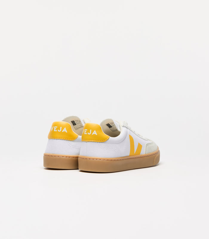 Veja Volley Canvas - White/Sunshine