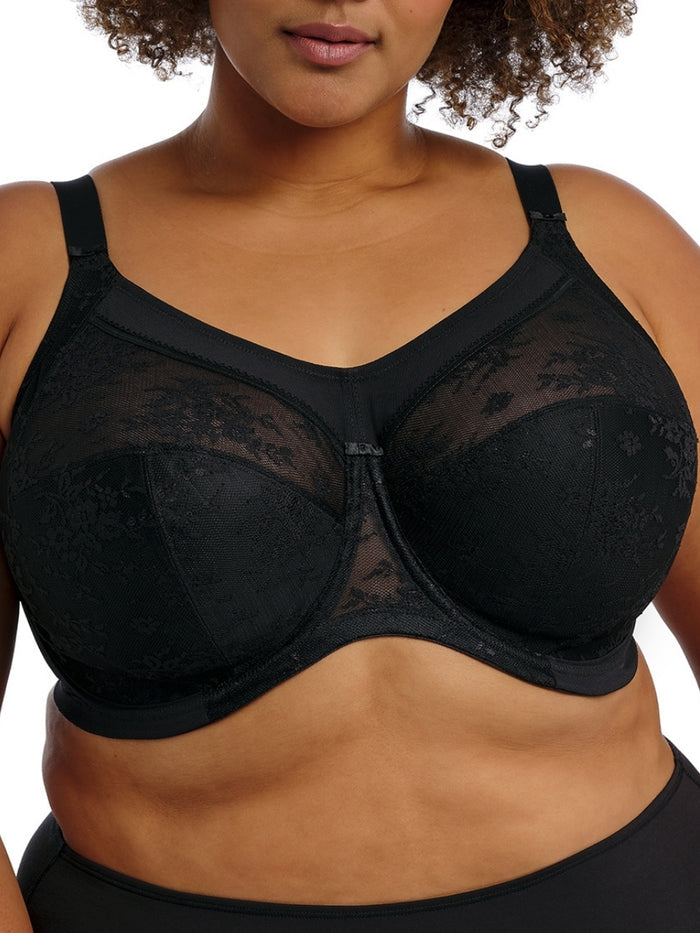 Verity Full Coverage Full Cup Bra - Black