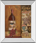 Vintage By Tava Studio - Mirror Framed Print Wall Art - Light Brown