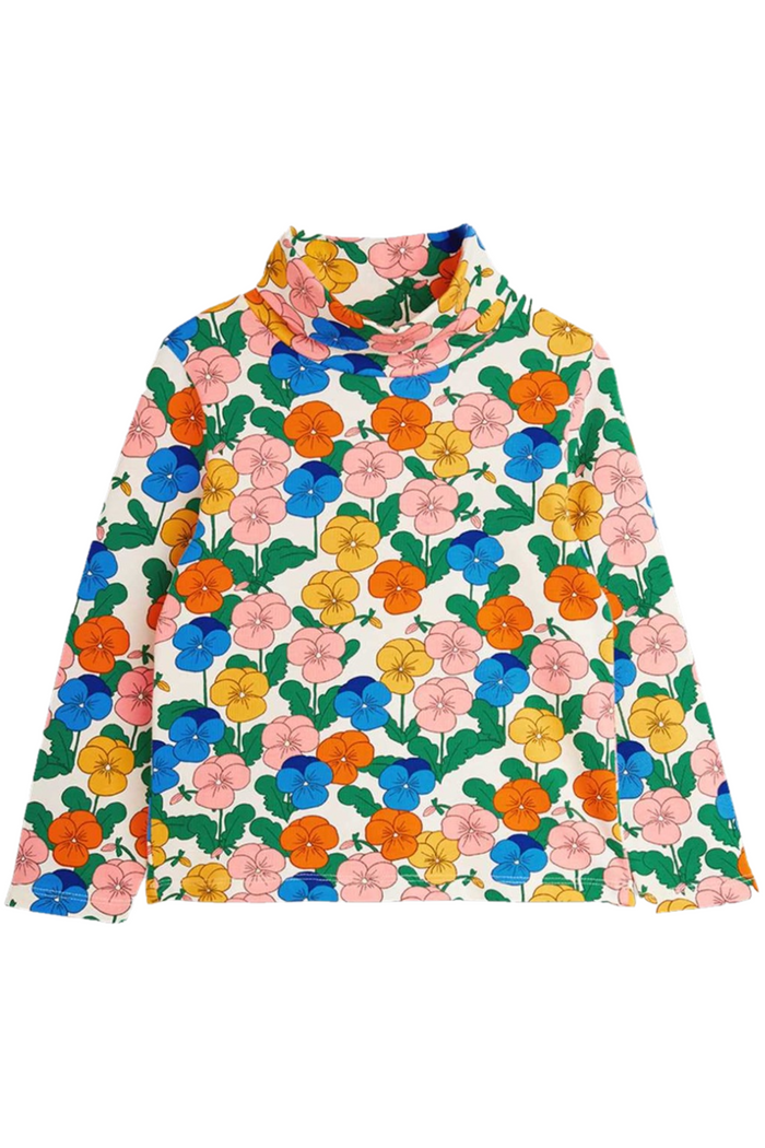 Violas all over print turtleneck