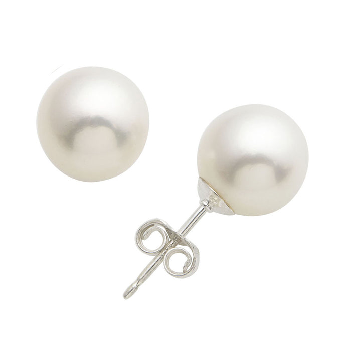 White Freshwater Pearl Earrings
