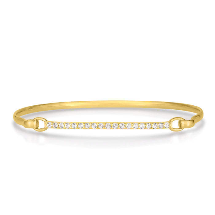 White Topaz Cuff Bracelet
