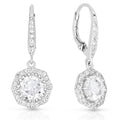 White Topaz Droplet Earrings