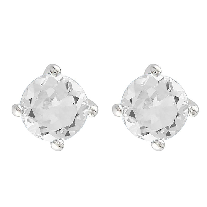 White Topaz Earrings