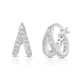 White Topaz Huggies