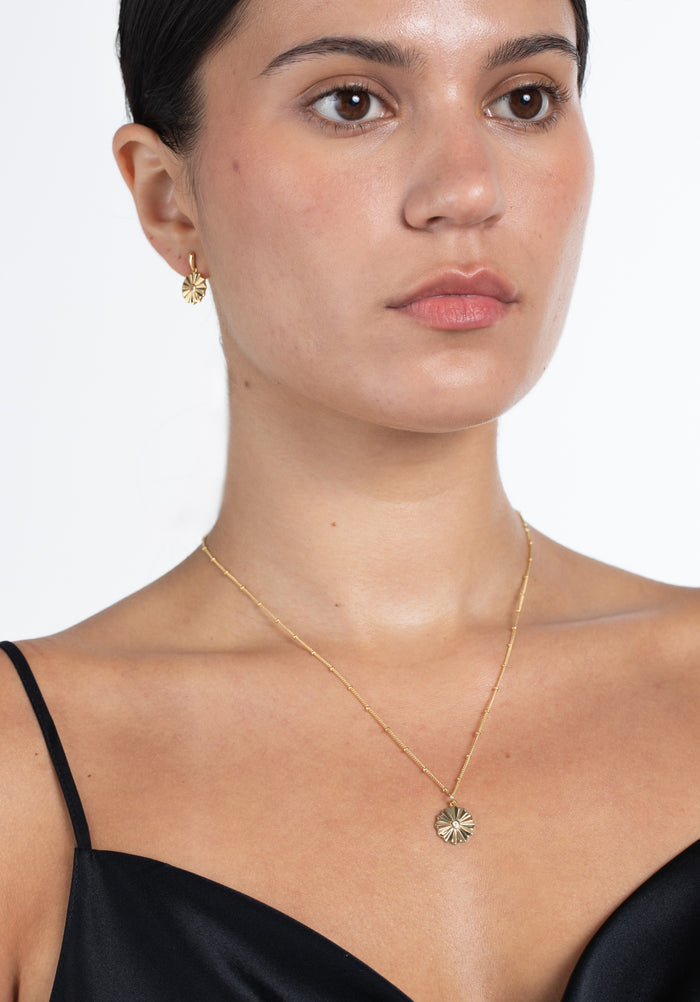 White Topaz Vermeil Earrings and Necklace Set