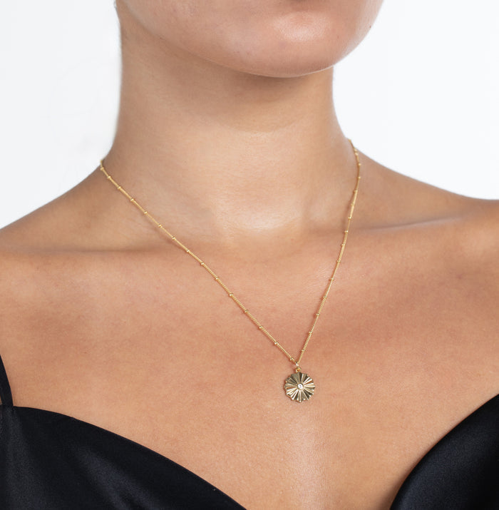 White Topaz Vermeil Necklace