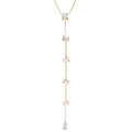 White Topaz "Y" Necklace