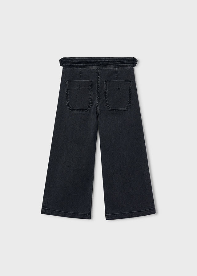 Wide Leg Denim Pants