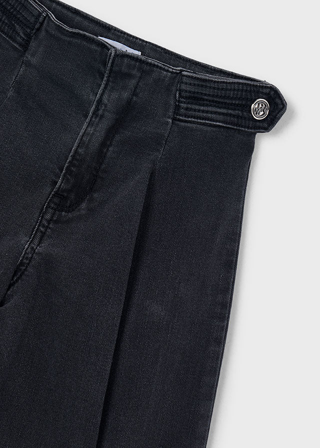 Wide Leg Denim Pants