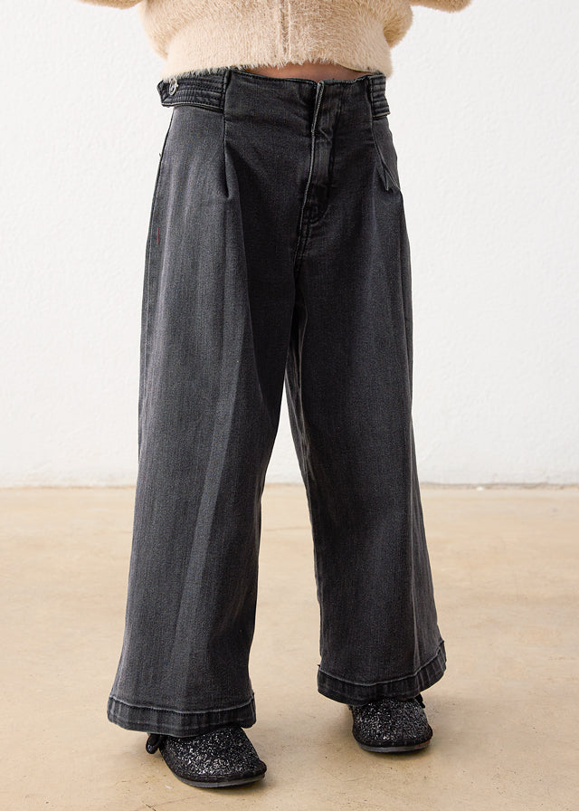 Wide Leg Denim Pants